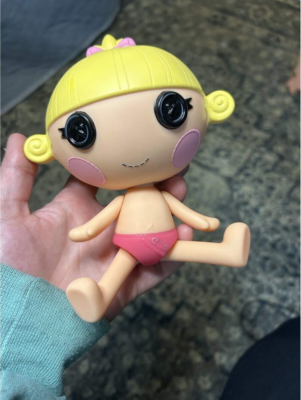 Lalaloopsy Littles Ribbon Slippers Sister Doll 7”